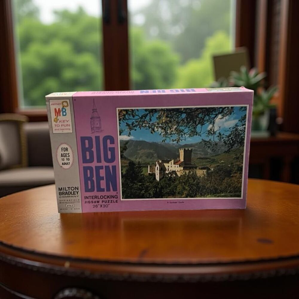 Vintage 1968 Milton Bradley Big Ben “Tyrolean Castle” Jigsaw Puzzle 1000 Pieces